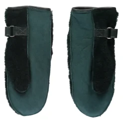 Shearling Lederhandschuhe mit verstellbarem Riemen