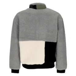 Sherpa Jacke Multicolor Hoher Kragen Reißverschluss