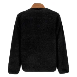 Sherpa Zip Jacke Schwarz