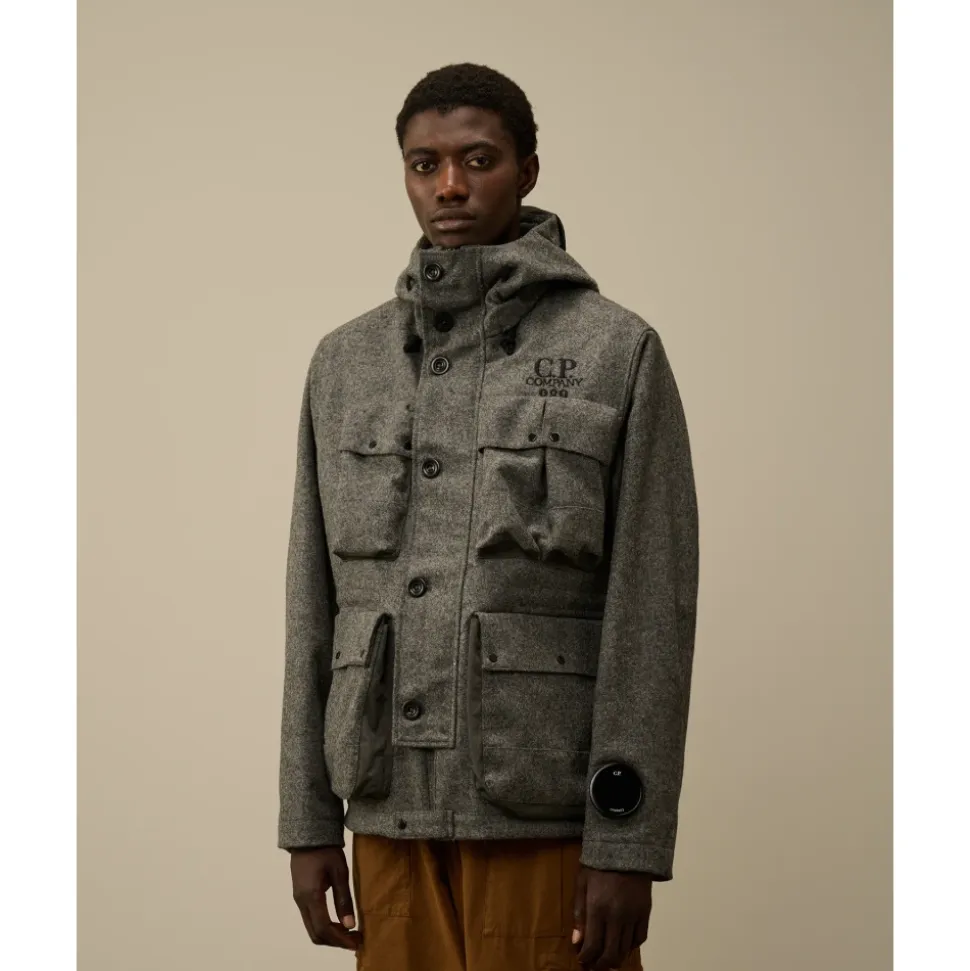 Shetland Twill Mille Jacke Anthrazitgrau