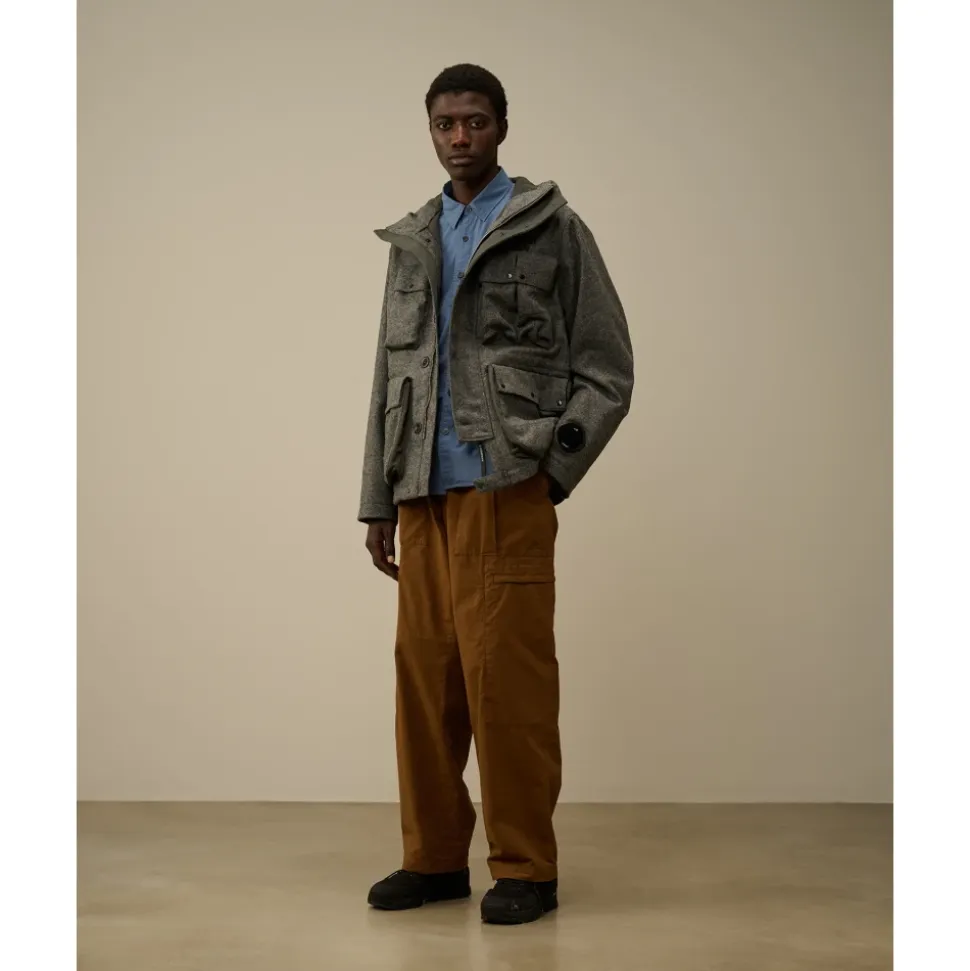Shetland Twill Mille Jacke Anthrazitgrau