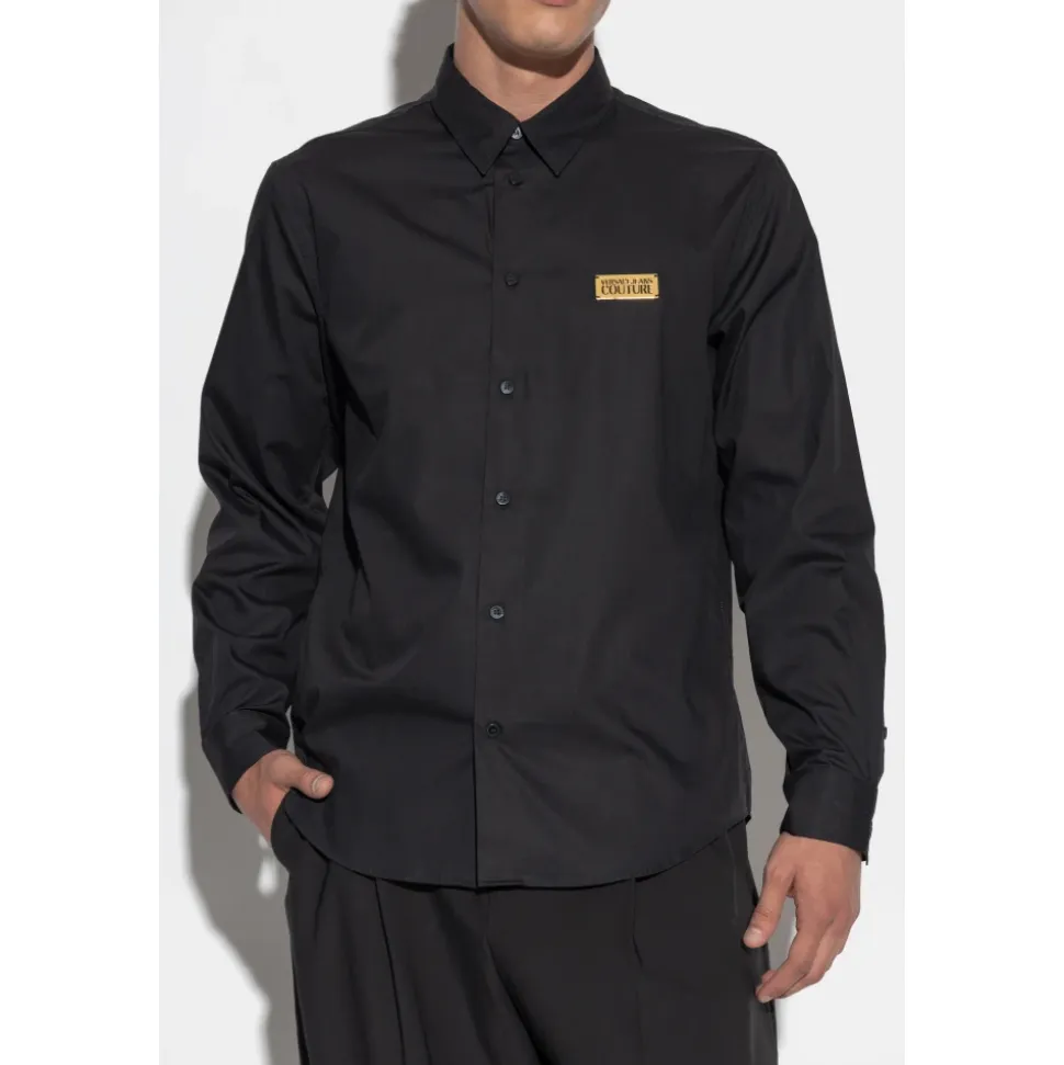Shirt mit Logo-Applikation