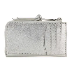 Silberne Lederbrieftasche
