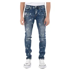 Skinny Jeans mit Farbspritzern