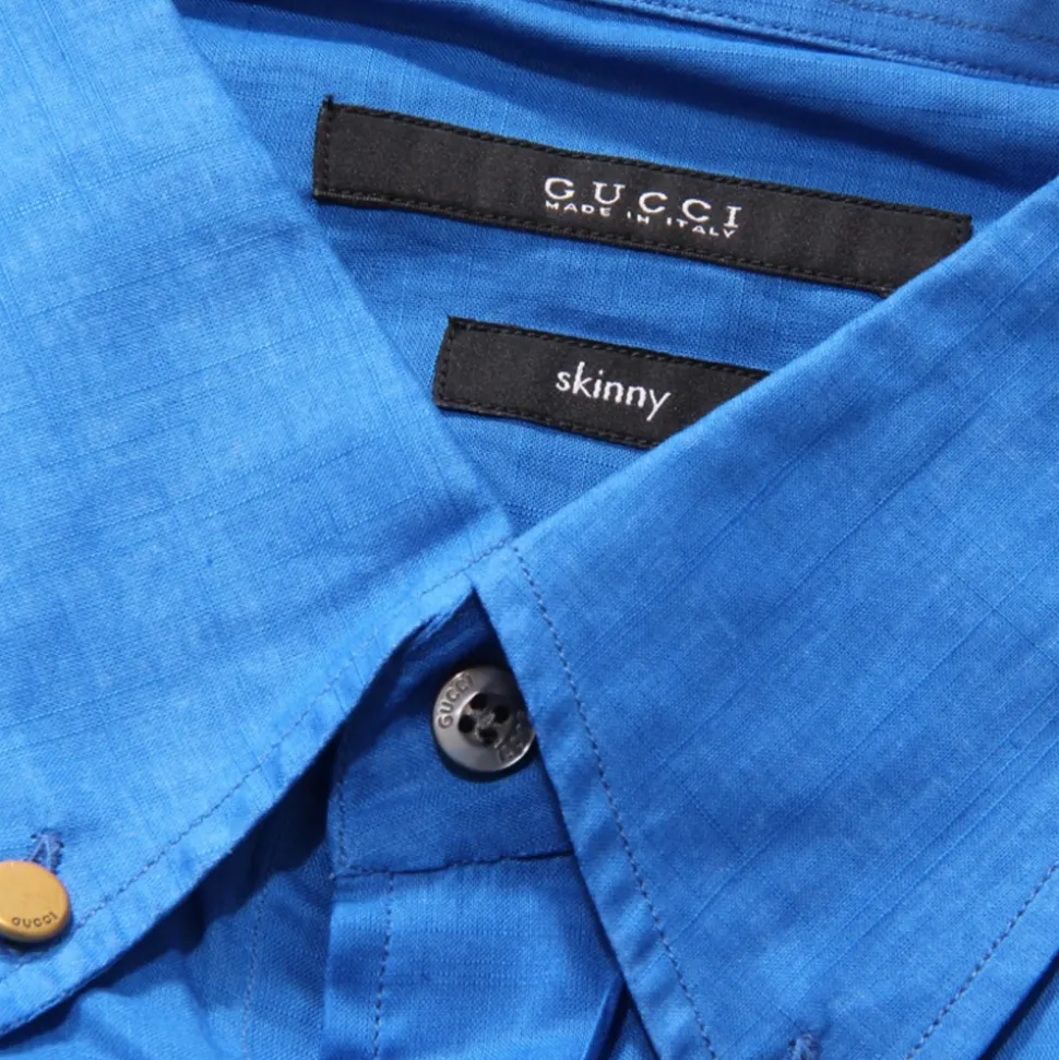 Skinny Shirt in Electric Blue
