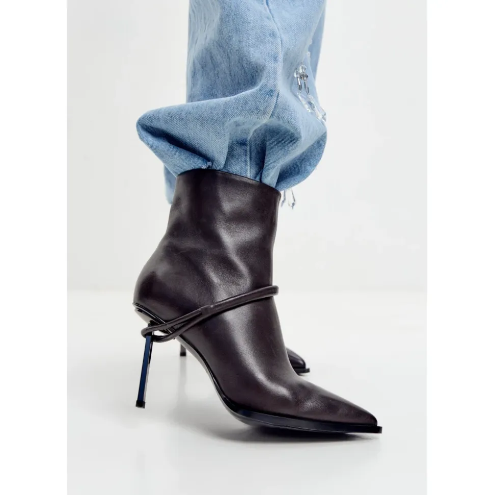 Skulptierte Wrap Knöchelstiefel