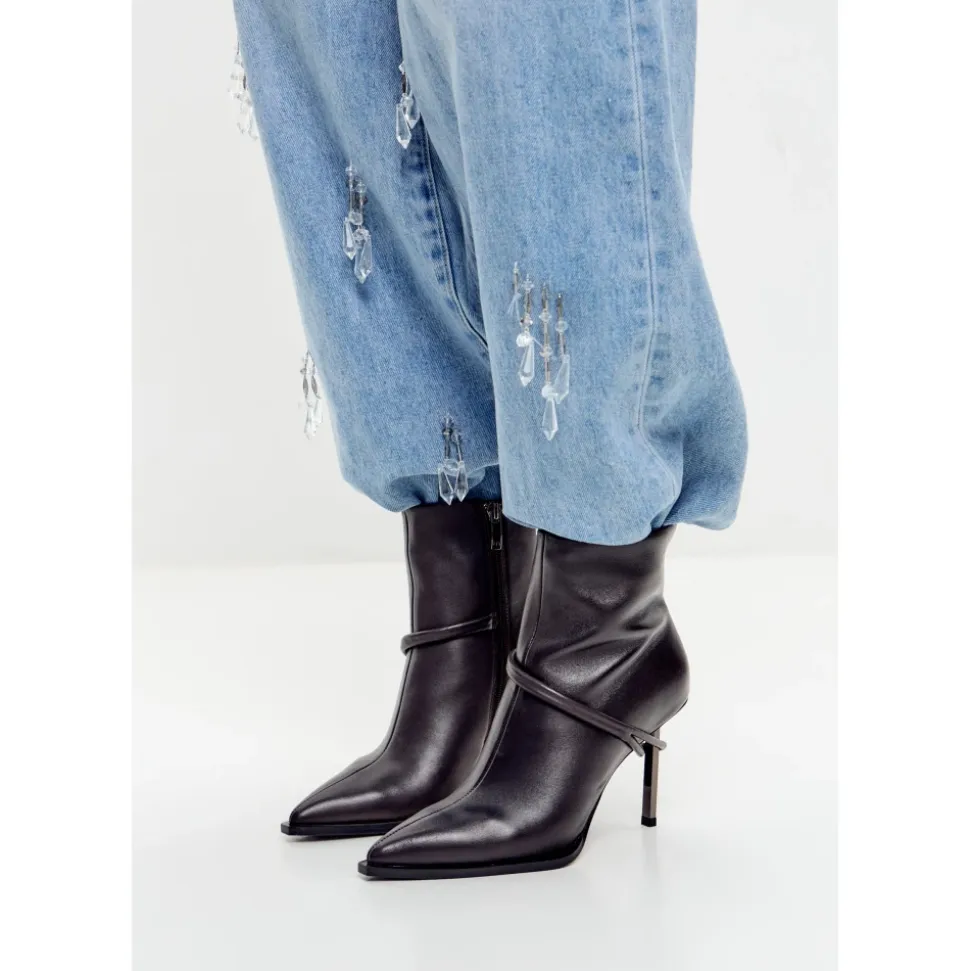 Skulptierte Wrap Knöchelstiefel