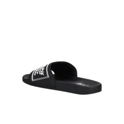 Slide Sandalen mit Relief-Logo