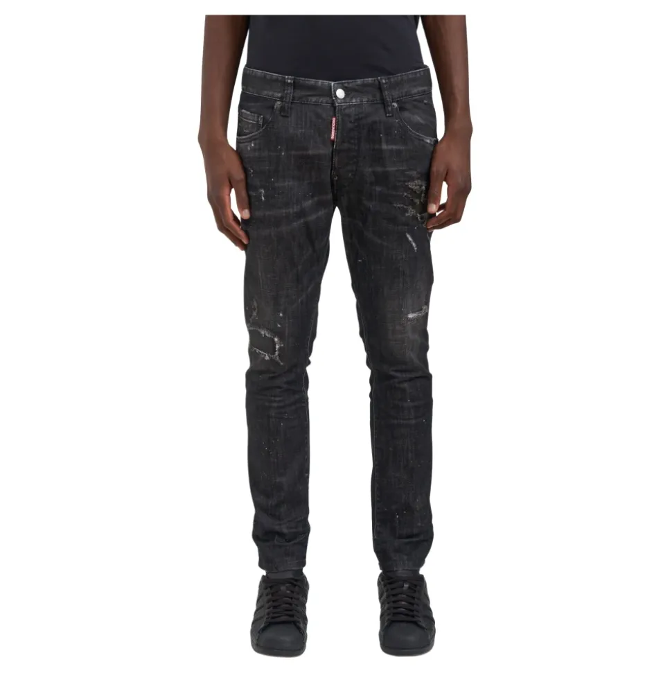Slim Fit Cotton Stretch Denim Skater Jeans