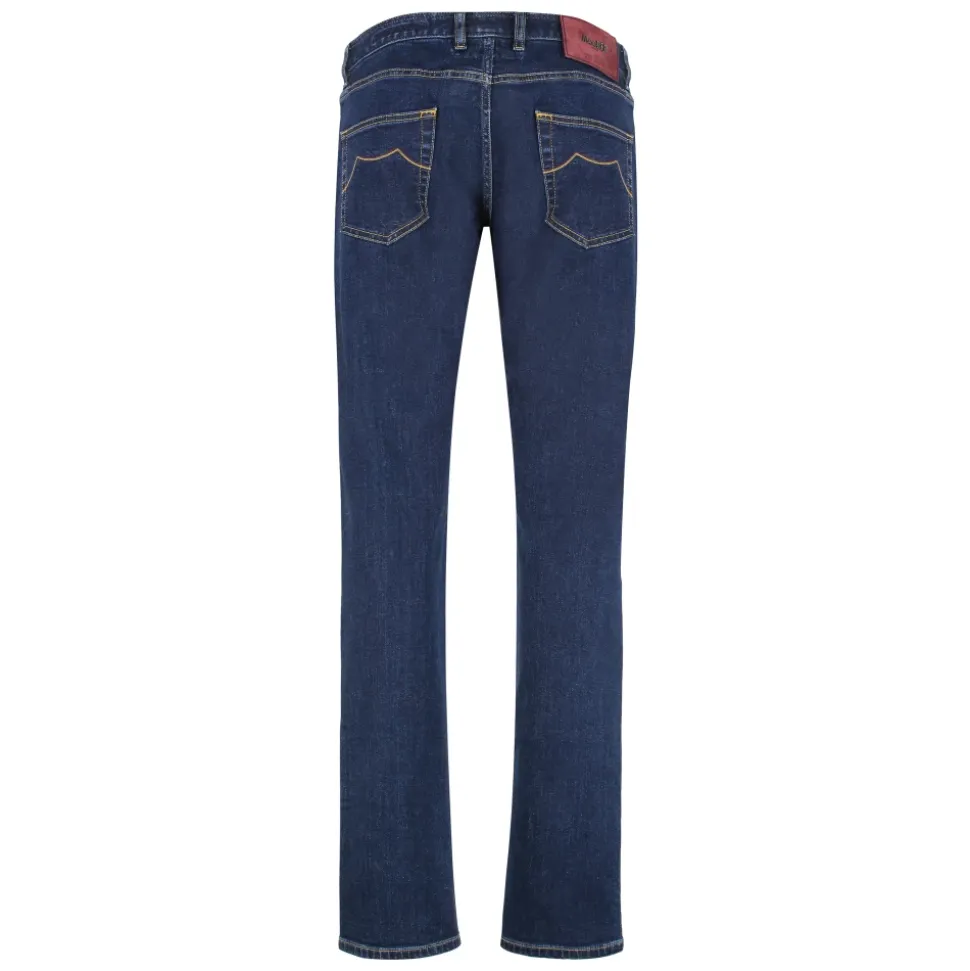 Slim Fit Jeans mit Lederlogo