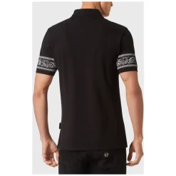 Slim Fit Piquet Polo Shirt SS Paisley Bandana