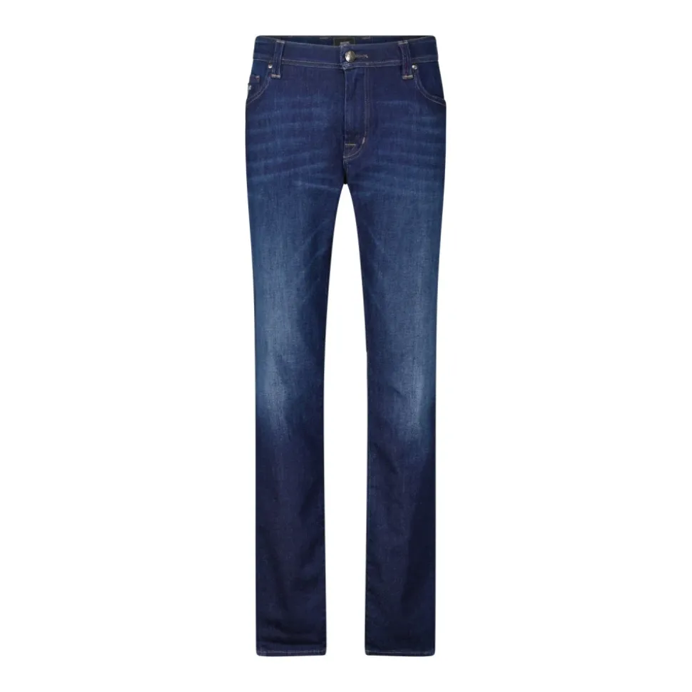 Slim-Fit 5-Pocket Reißverschluss Jeans
