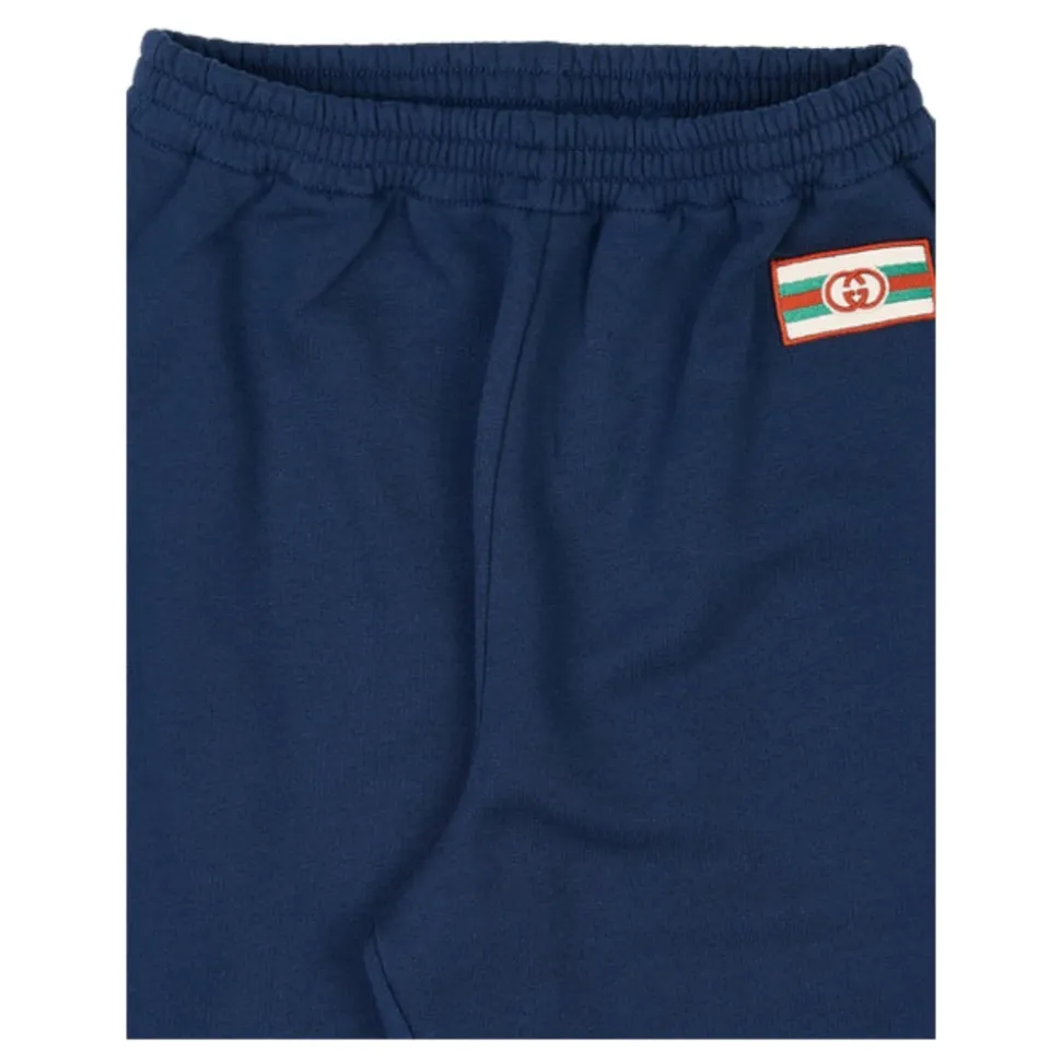 Slip-On Hose mit Logo-Stickerei
