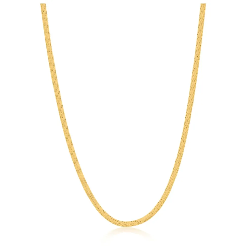 Snake Chain Necklace in Gold