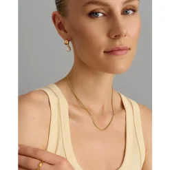 Snake Chain Necklace in Gold