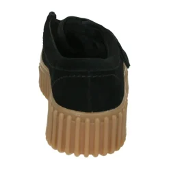 Sportliche Damen-Low-Top-Schuhe Schwarz Wolle