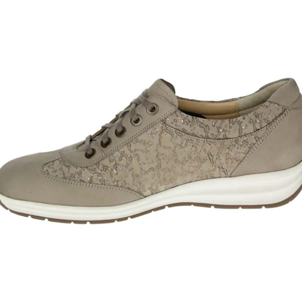 Sportliche Damenschuhe Taupe Nubuk