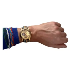 Sportliche Edelstahluhr mit Silikonarmband