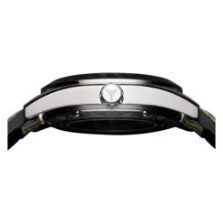 Sportliche Edelstahluhr mit Silikonarmband