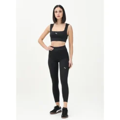 Sportliche Lace Hw 7/8 Leggings Schwarz