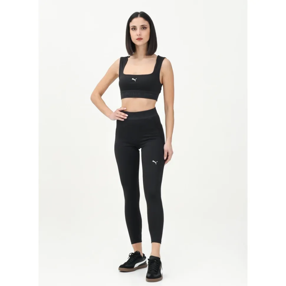 Sportliche Lace Hw 7/8 Leggings Schwarz