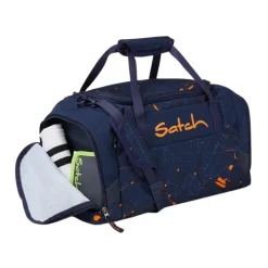 Sporttasche aus recyceltem Stoff Blau Orange Unisex