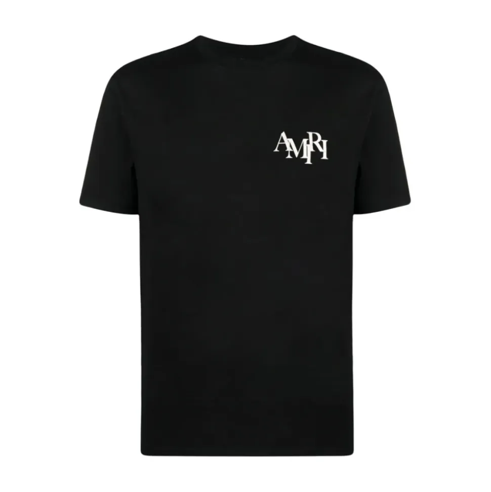 Staggered Logo T-Shirt Schwarz