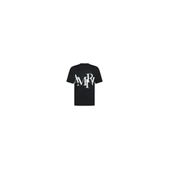 Staggered Logo T-Shirt Schwarz