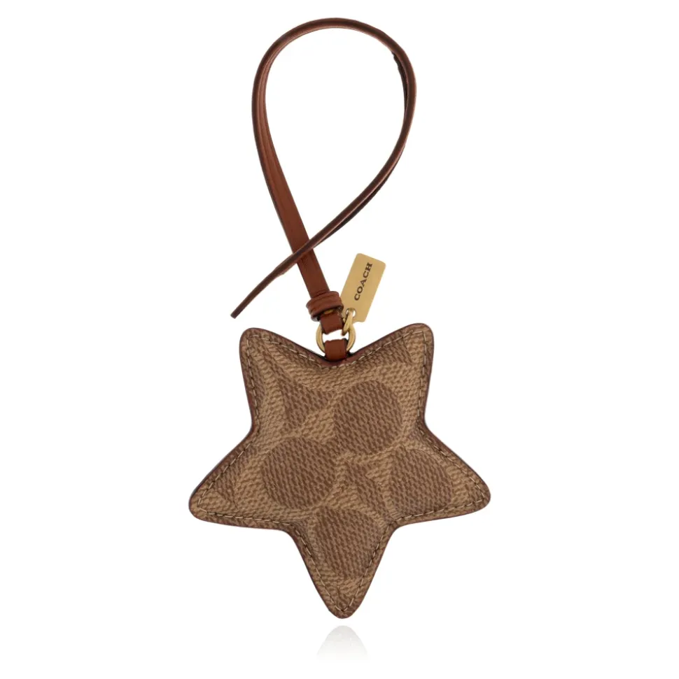 Star Puffy Taschenanhänger aus Signature Canvas