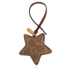 Star Puffy Taschenanhänger aus Signature Canvas