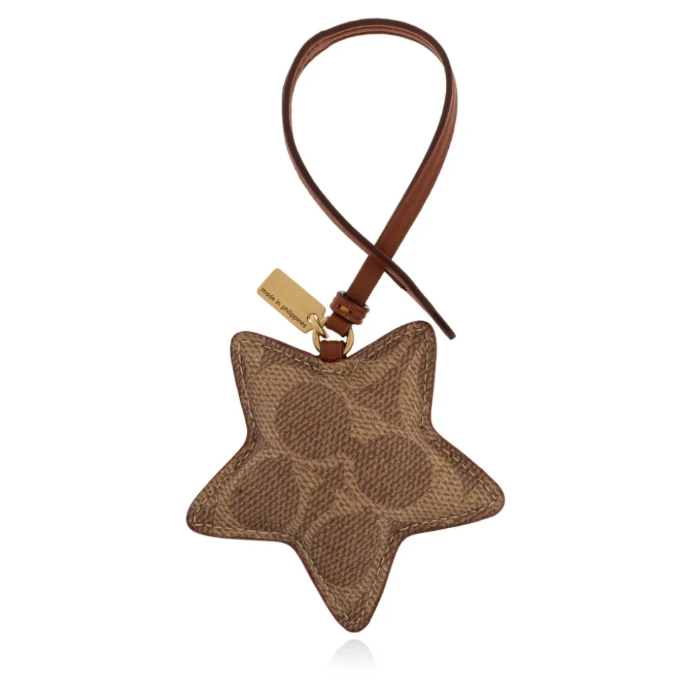 Star Puffy Taschenanhänger aus Signature Canvas