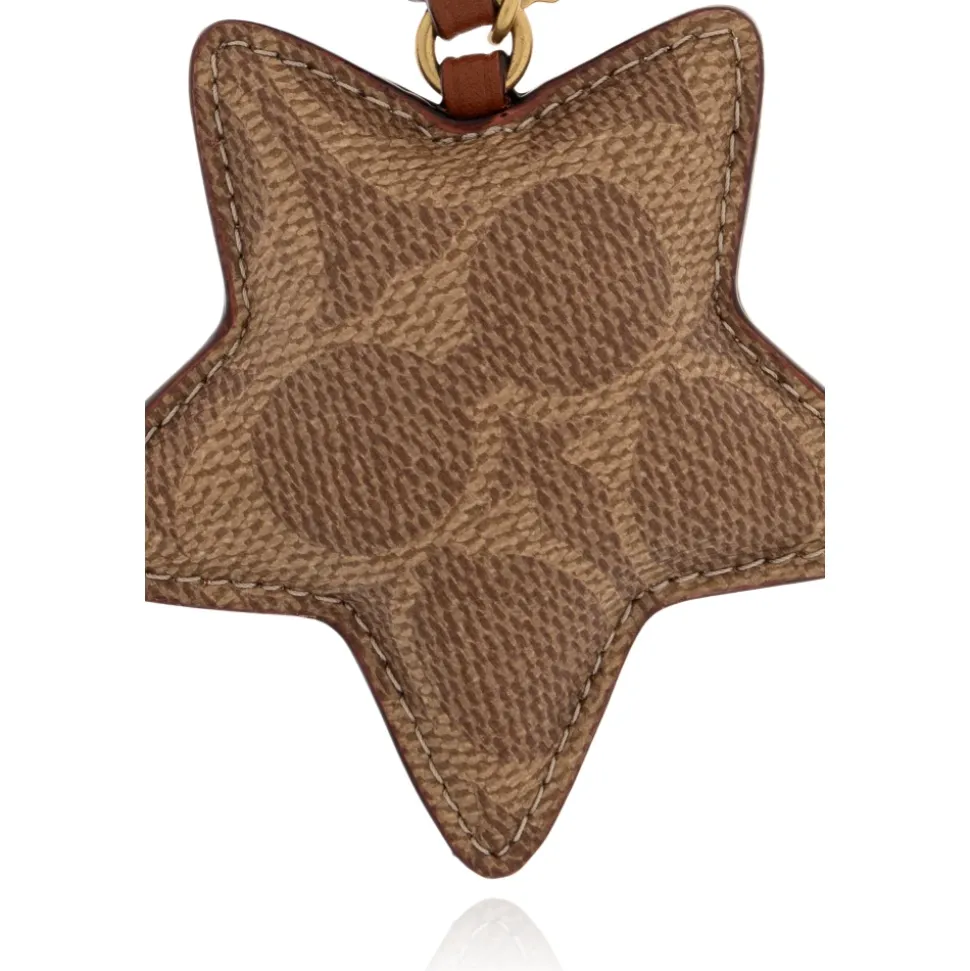 Star Puffy Taschenanhänger aus Signature Canvas