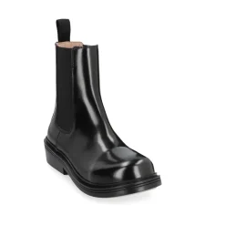 Stiefeletten mit Blockabsatz und elastischen Einsätzen