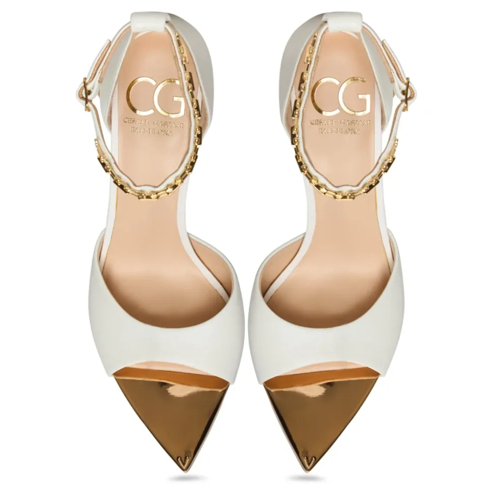 Stiletto High Heeled Sandals Malena - White