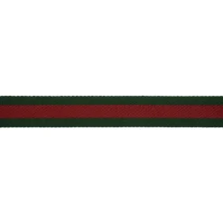 Stoffgürtel mit Lederdetails
