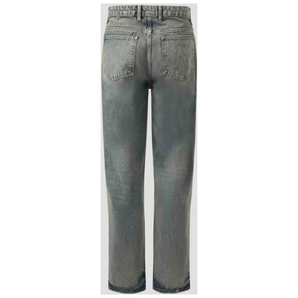 Straight Leg Denim Jeans