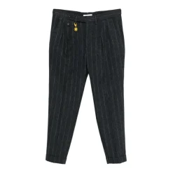 Stretch Wollhose mit doppelter Bundfalte
