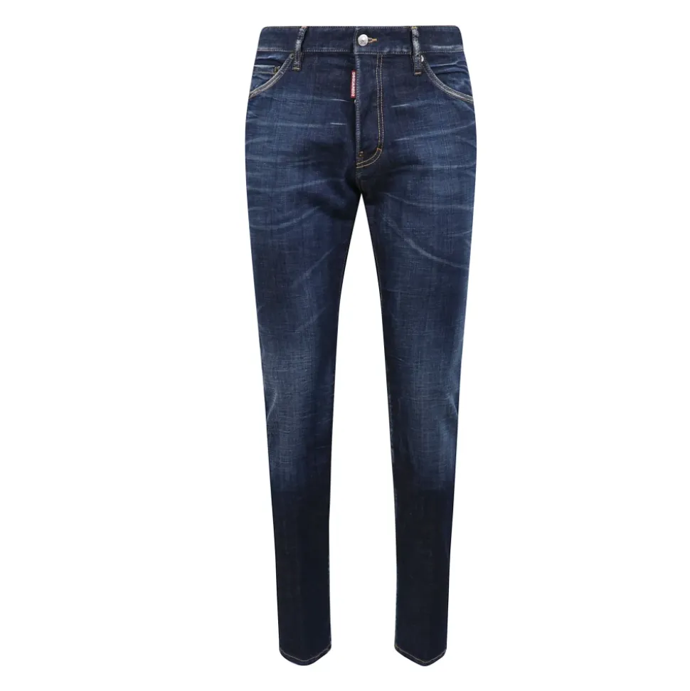 Stretch-Denim-Jeans mit gewaschenen Details