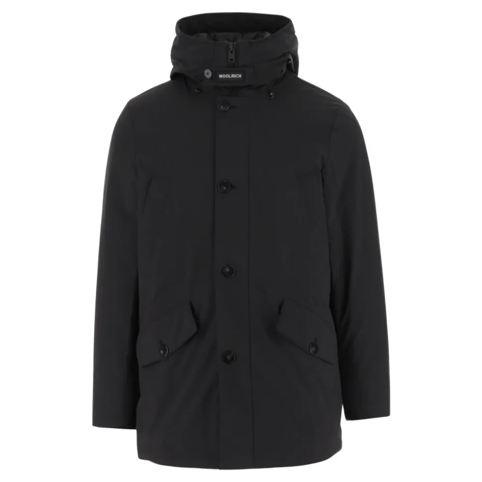 Stretch-Nylon-Kapuzenparka