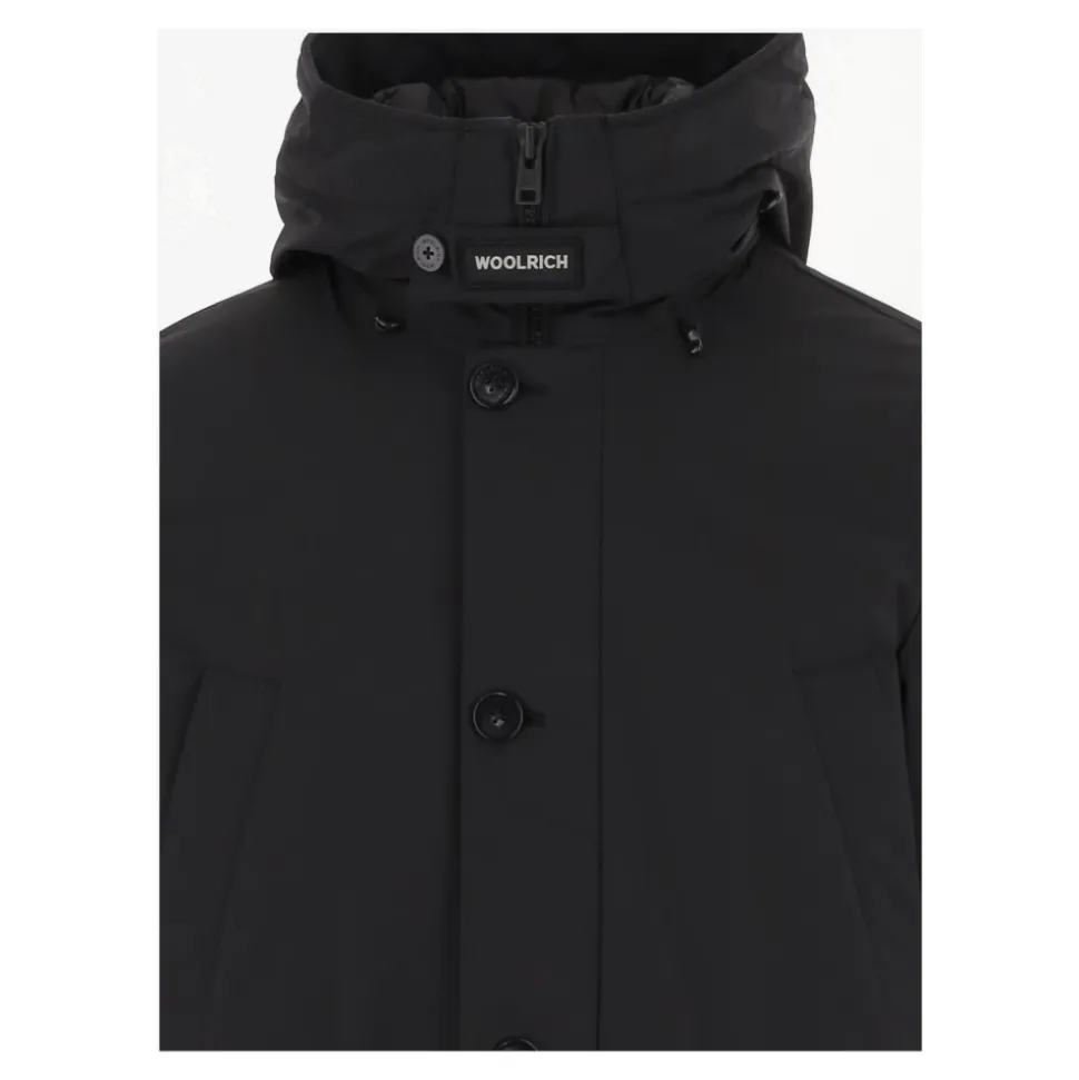 Stretch-Nylon-Kapuzenparka