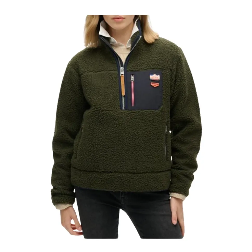 Strickjacke mit Reißverschluss und Vordertaschen