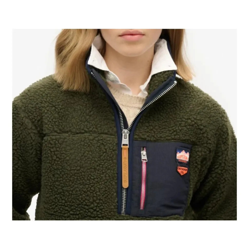 Strickjacke mit Reißverschluss und Vordertaschen