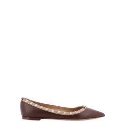 Studded Ballerina Flache Schuhe