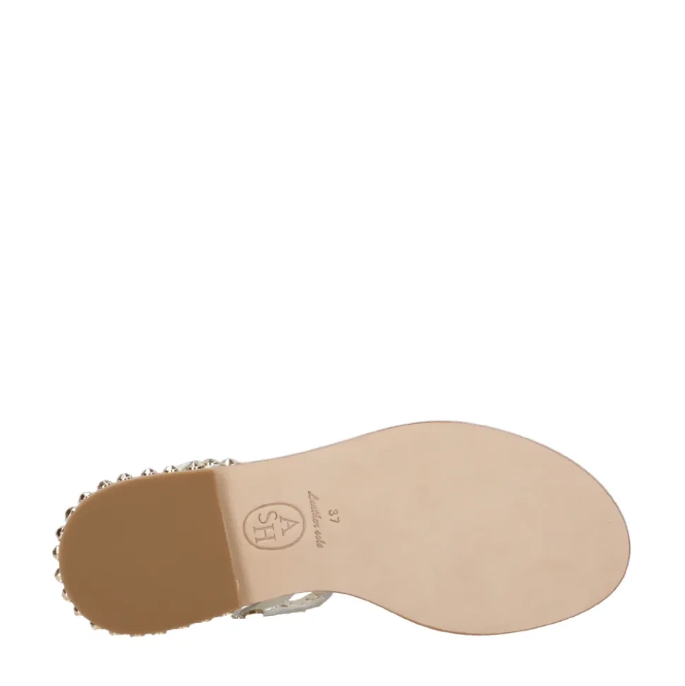 Studded Leather Baby Powder Sandals