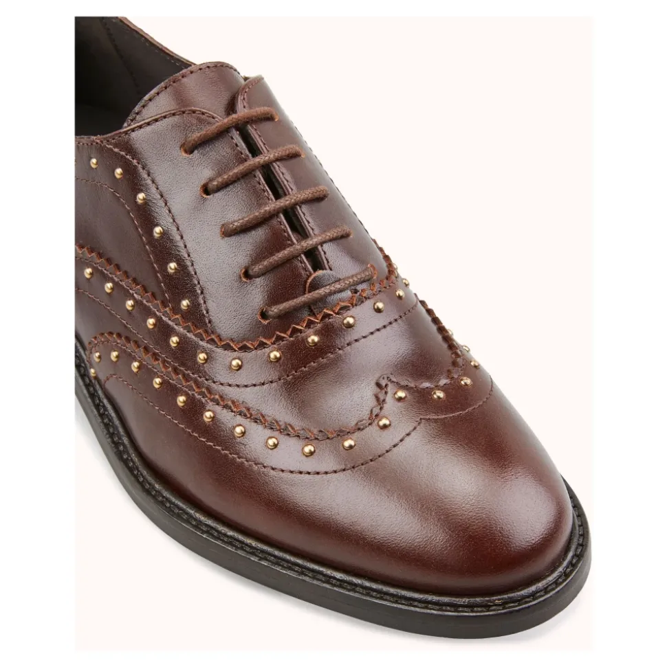 Studded Leather Richelieus