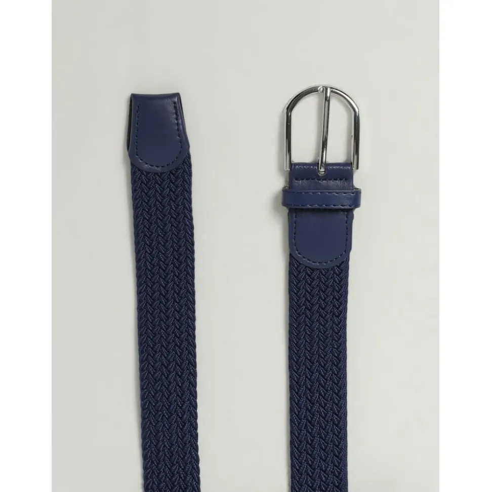 Stylischer elastischer Gürtel mit Metallschnalle