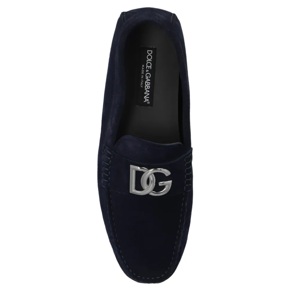 Suede Mokassins mit Logo