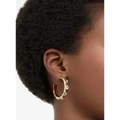 Swarovski Damen Creolen Weiß Gold Dextera 5663261