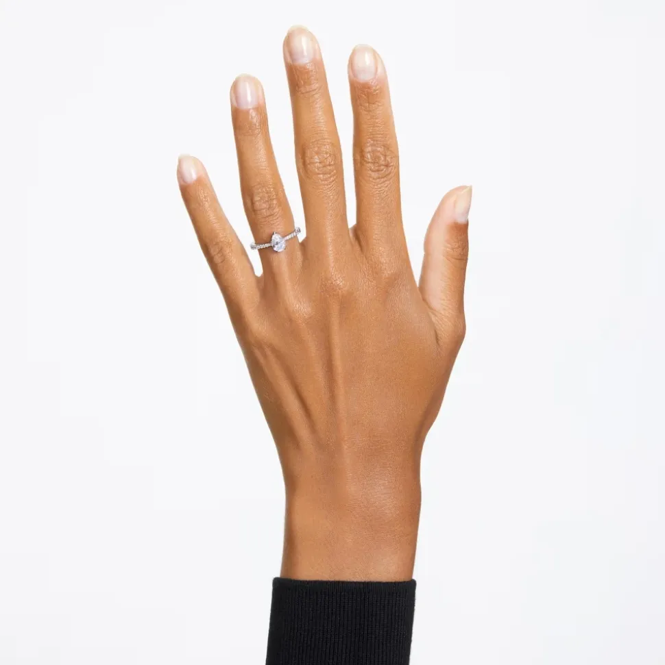 Swarovski Damen Ring Matrix Vittore Weiß