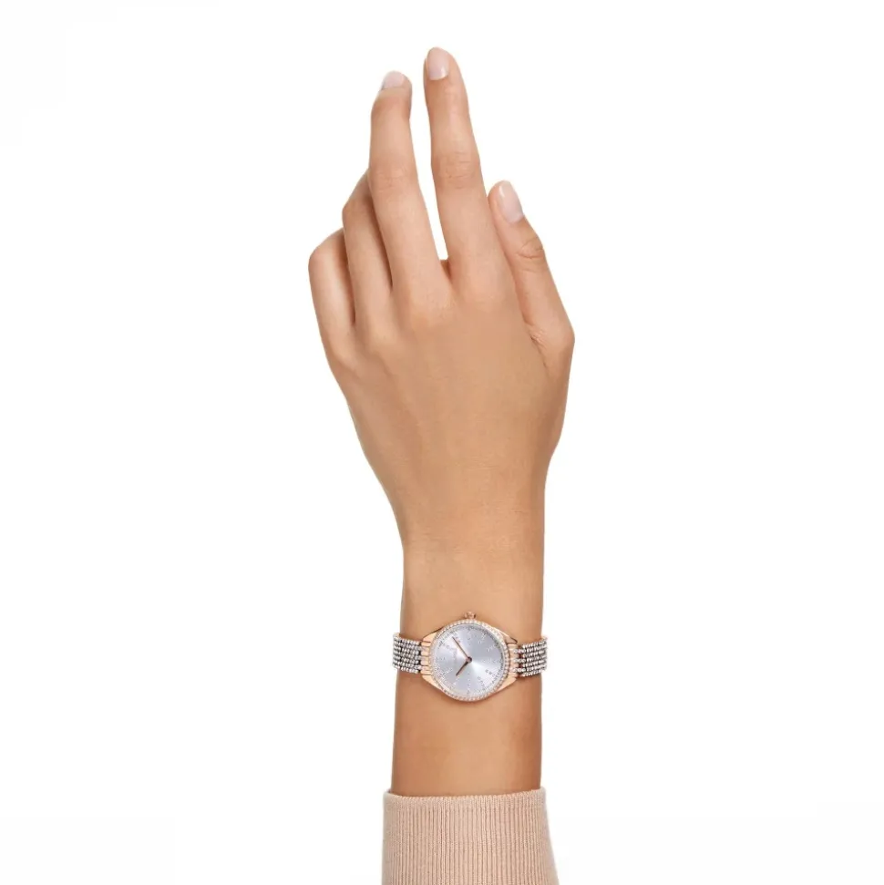 SWAROVSKI Damen Uhr 30 mm Schweizer Quarz Roséfarben ATTRACT 5649987